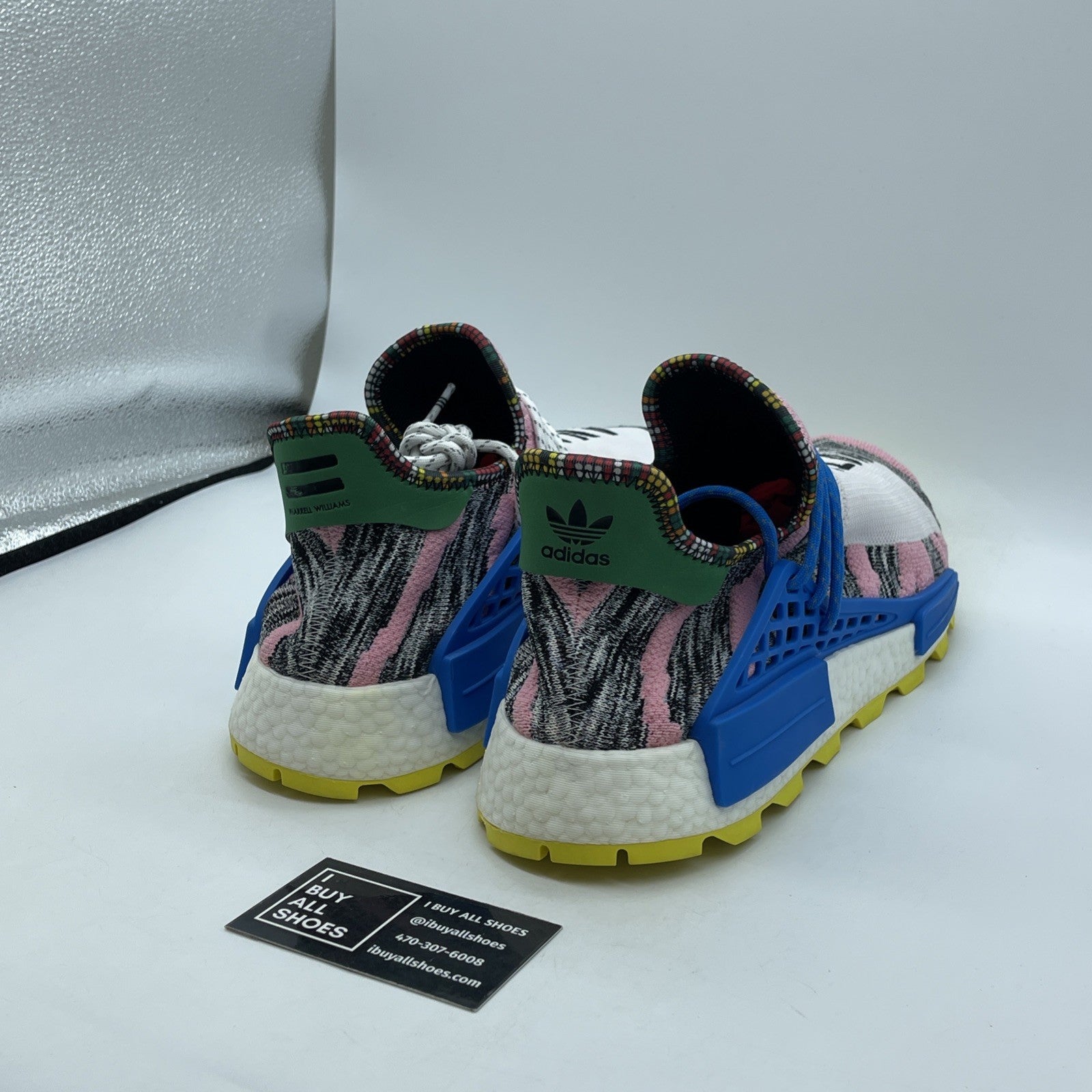 Size 14 - adidas Pharrell x NMD Human Race Trail Solar Pack Suede (BB9531)