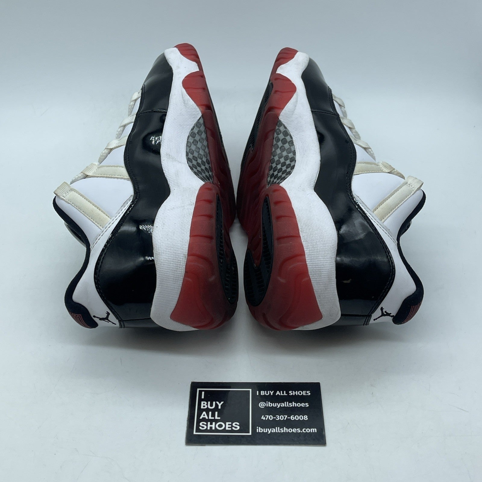 Size 10 - Air Jordan 11 Retro Low Concord-Bred Black White Leather (AV2187-160)