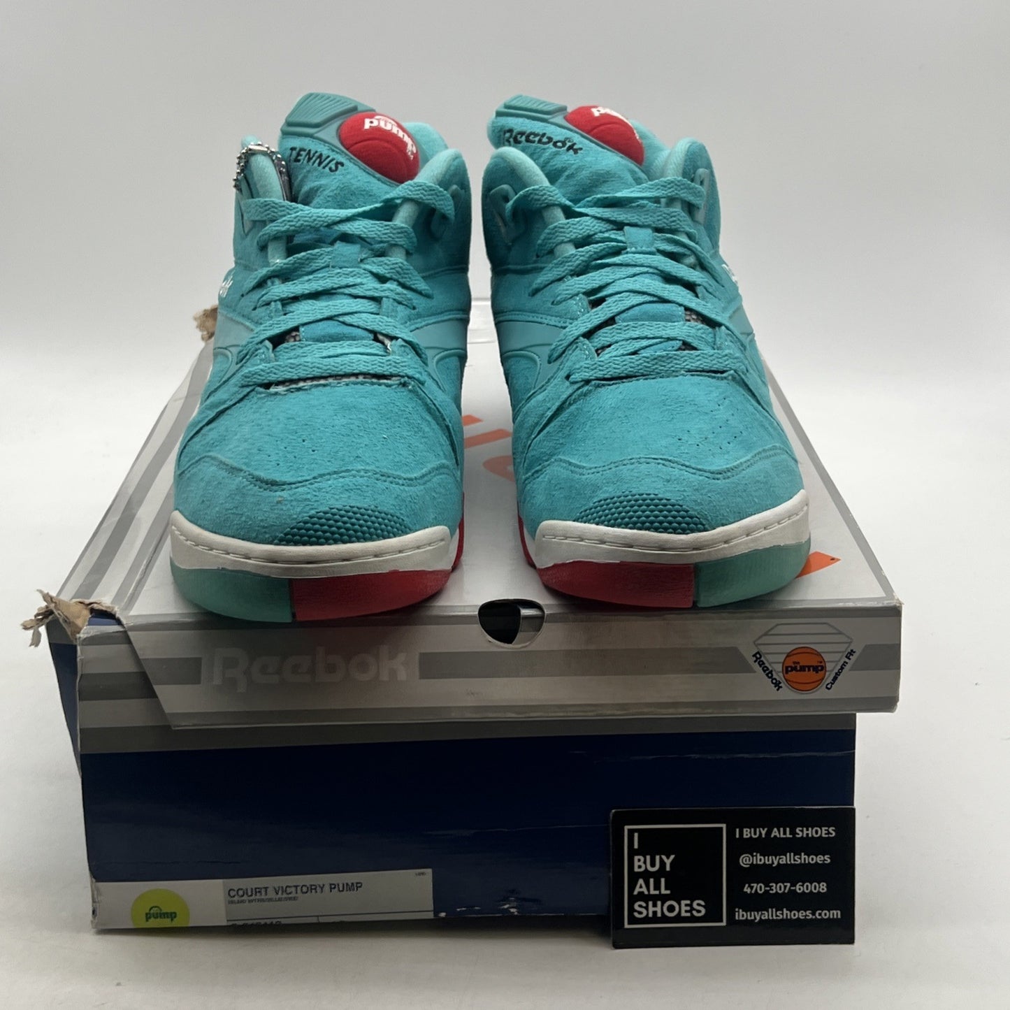 Size 10 - Reebok Court Victory Pump Blue Haze (6-342412)
