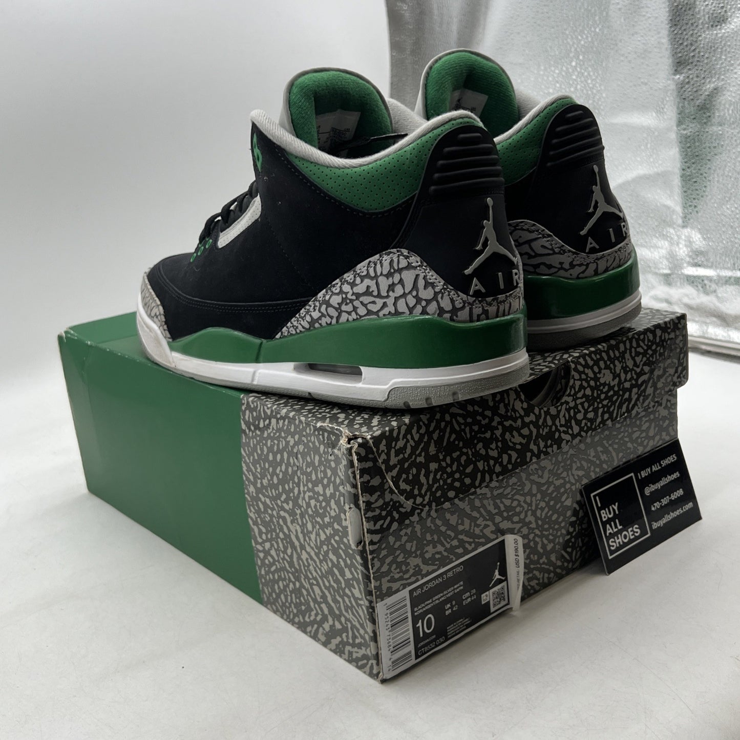 Size 10 - Air Jordan 3 Retro Mid Pine Green (CT8532-030)