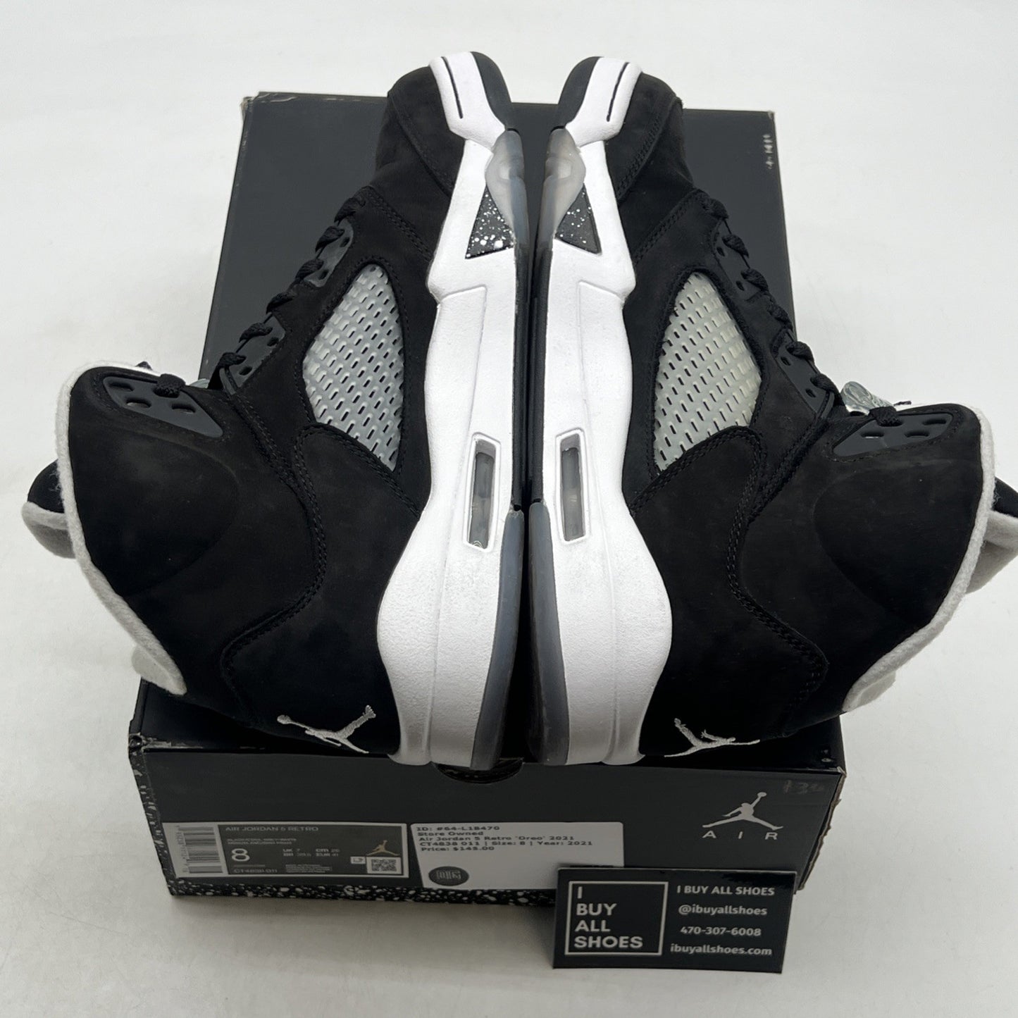 Size 8 - Air Jordan 5 Retro Mid Oreo (CT4838-011)