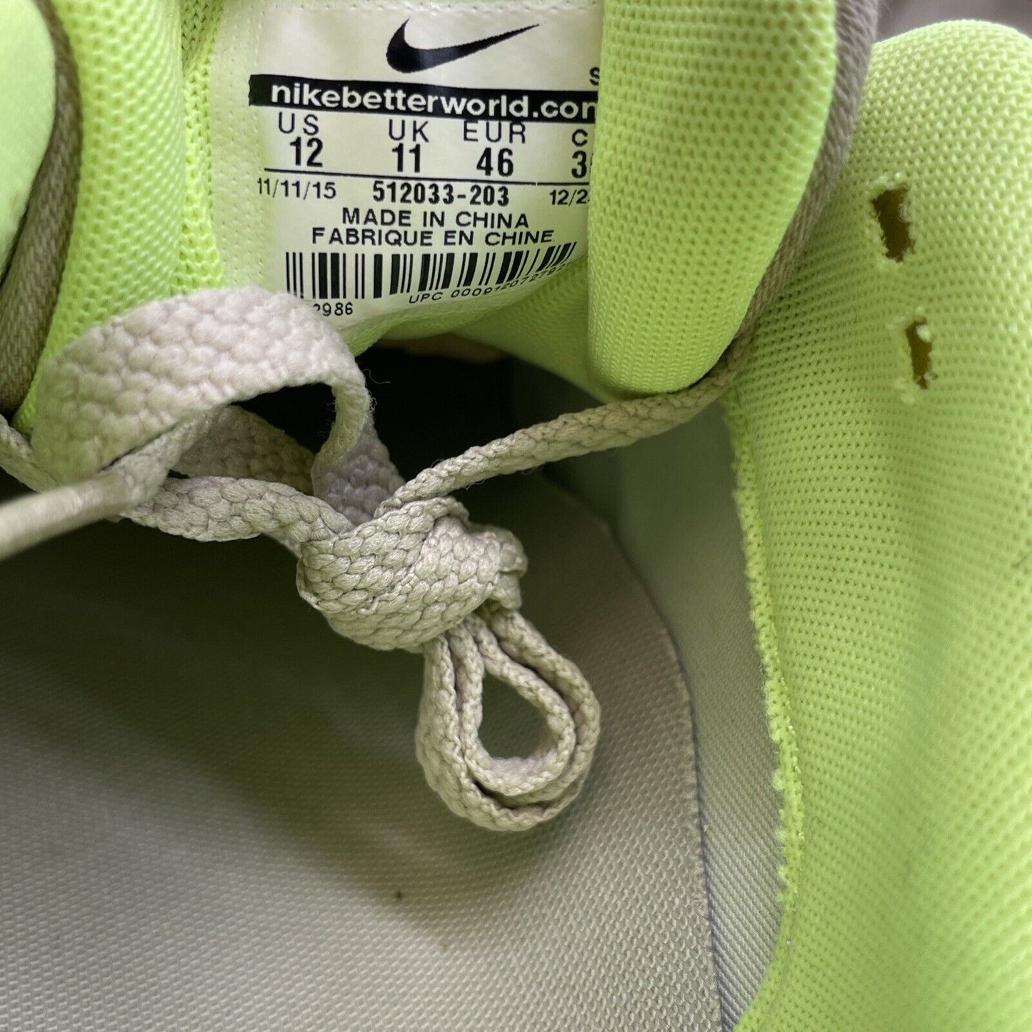 Size 12 - Nike Air Max 1 Prm String Green Tan (512033-203)