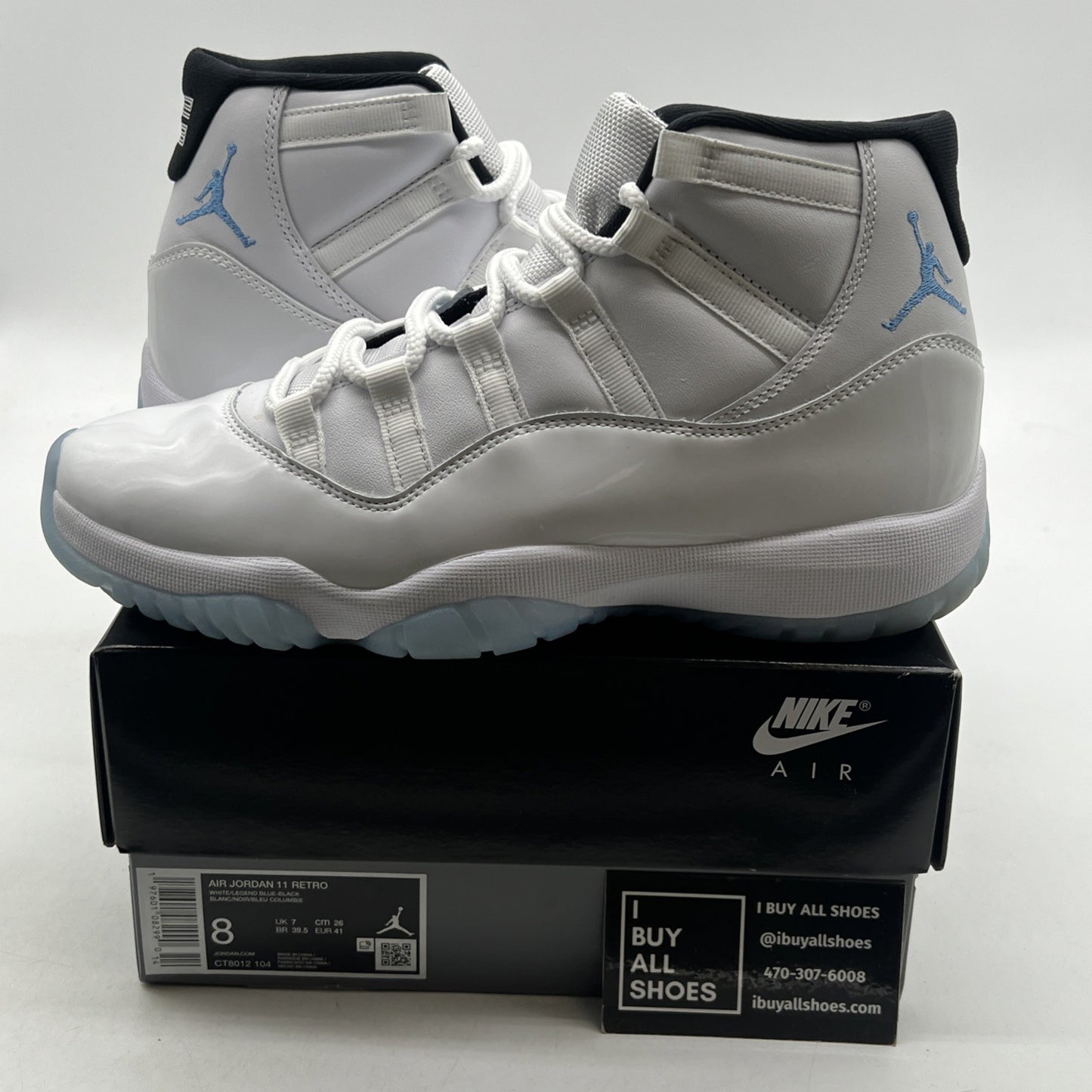 Size 8 - Air Jordan 11 Retro 2024 Legend Blue / Columbia (CT8012-104)