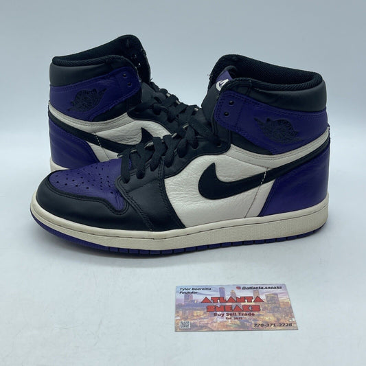 Size 8.5 - Air Jordan 1 Retro OG High Court Purple White Black (555088-501)