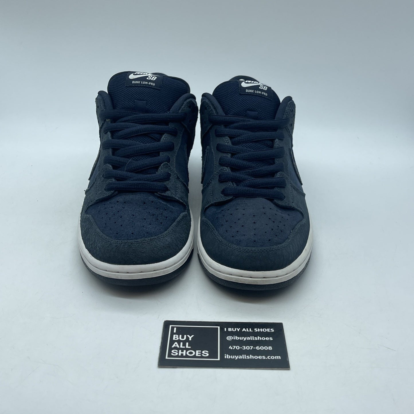 Size 9.5 - Nike Dunk Pro SB Low US Passport Blue Suede (304292-407)