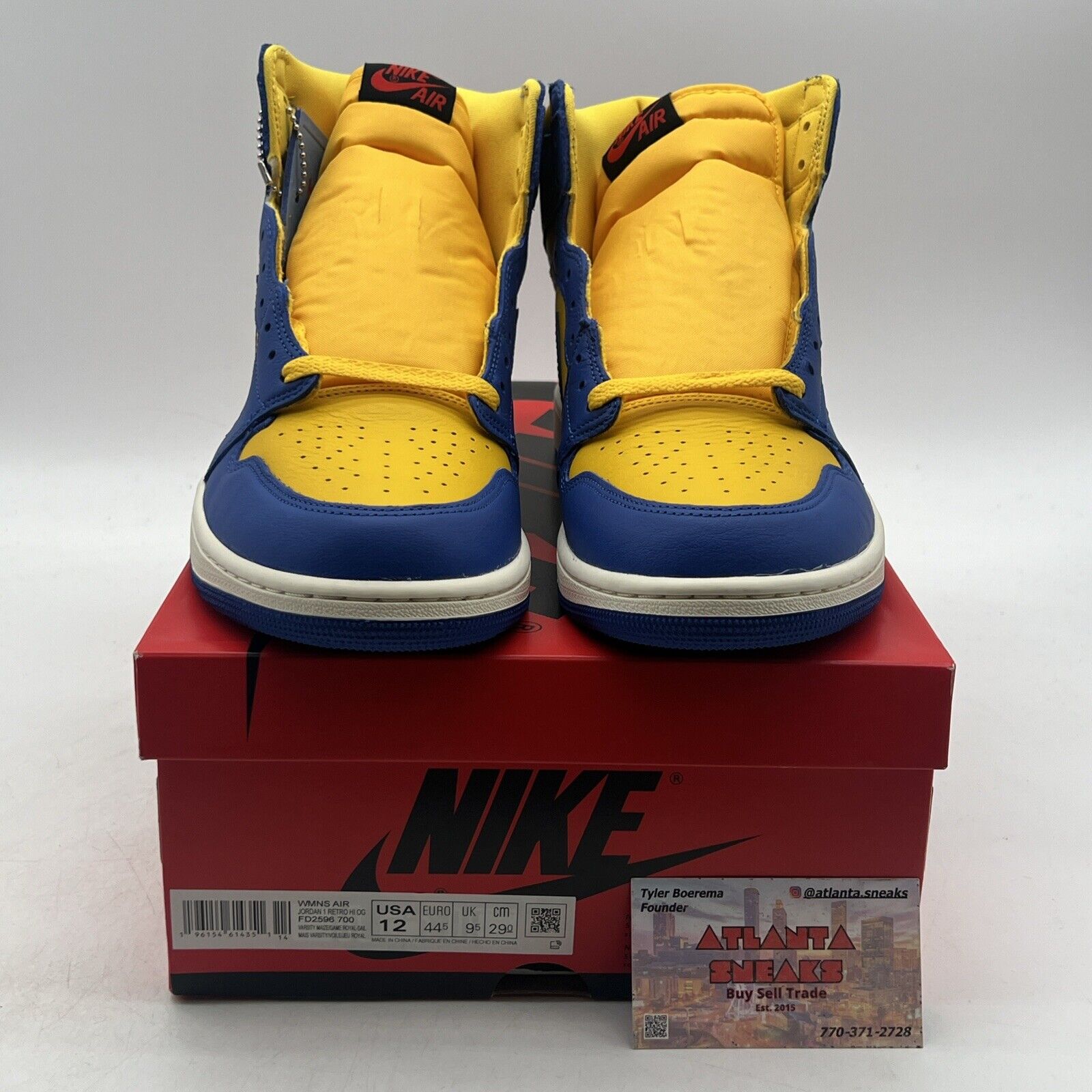 Size 12 - Air Jordan 1 Retro OG High Reverse Laney W (FD2596-700)