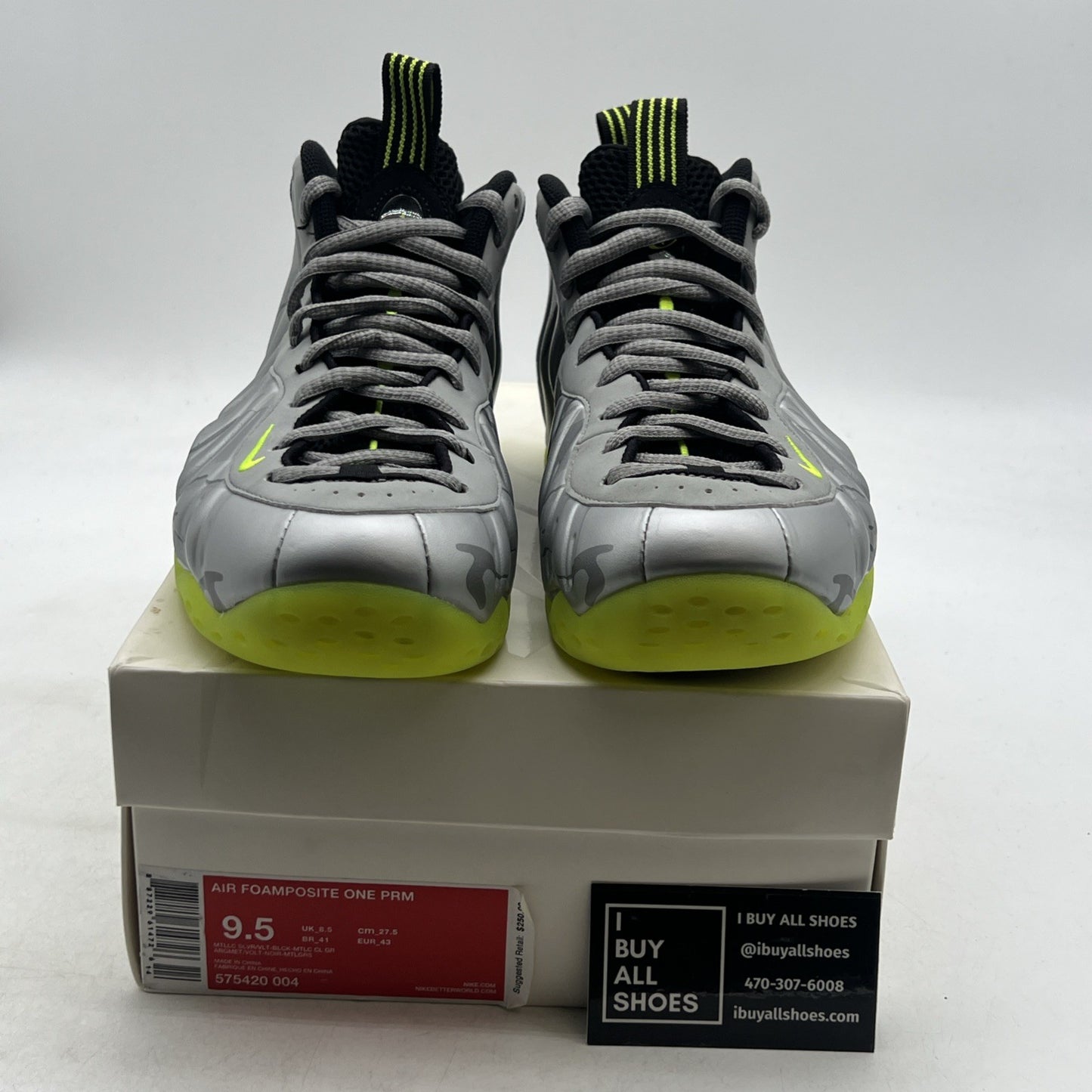 Size 9.5 - Nike Air Foamposite One Prm Metallic Camo (575420-004)