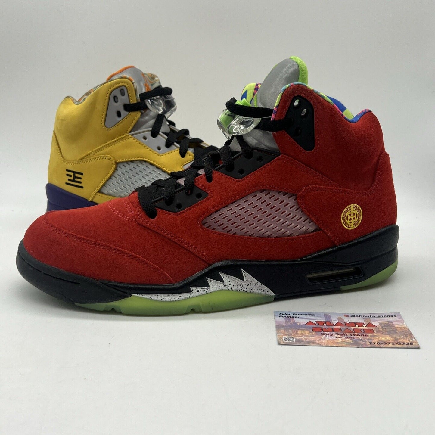 Size 11 - Jordan 5 Retro SE Solar Orange Red Yellow Purple Green Blue Suede Used