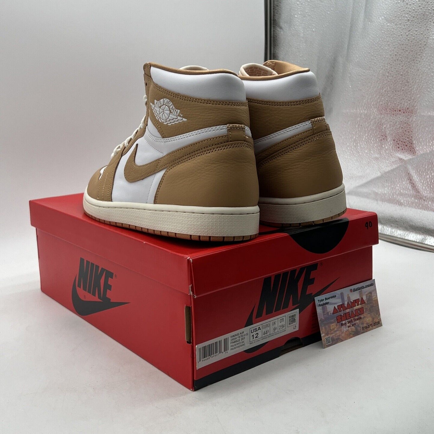 Size 12 - Air Jordan 1 Retro OG High Praline W (FN6622-201)