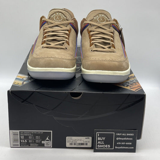 Size 12 - Air Jordan 2 Low 'Two 18 Detroit' Brown Suede Leather (DV7129-222)