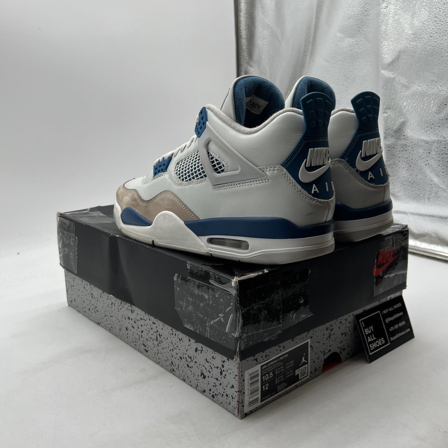 Size 10.5 - Air Jordan 4 Retro 2024 Military Blue (FV5029-141)