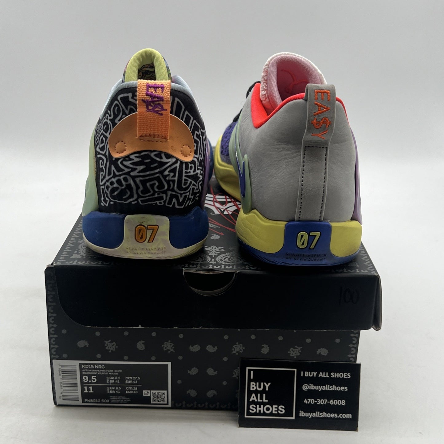 Size 9.5 - Nike KD15 What The - (FN8010-500)