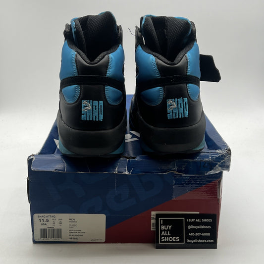Size 11.5 - Reebok Shaq Attaq 2013 Black Azure (V55083)