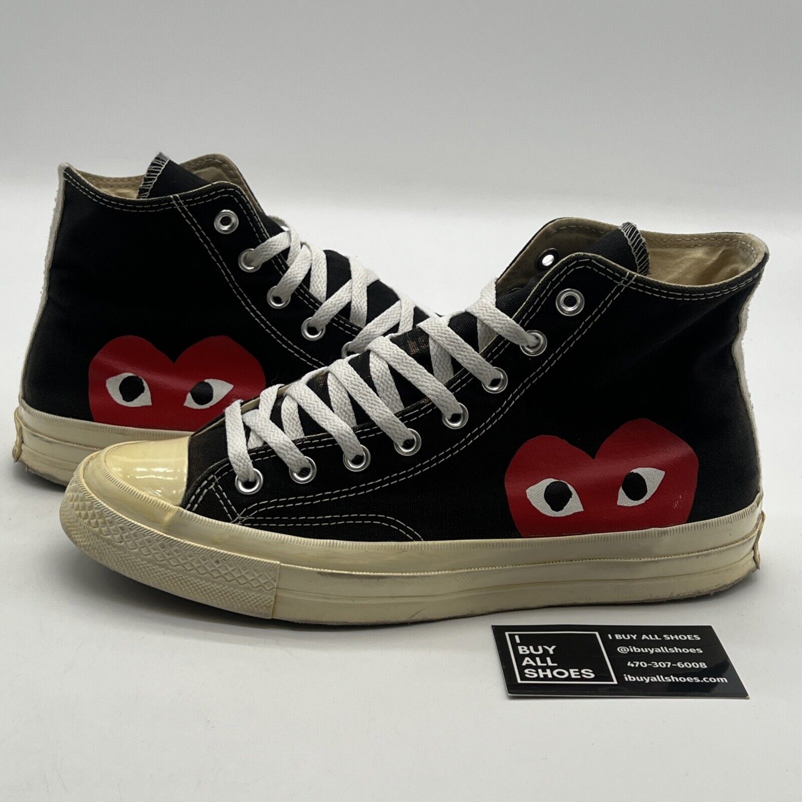 Size 9 - Converse Chuck Taylor All Star High x Comme des Garcons Play (150204C)