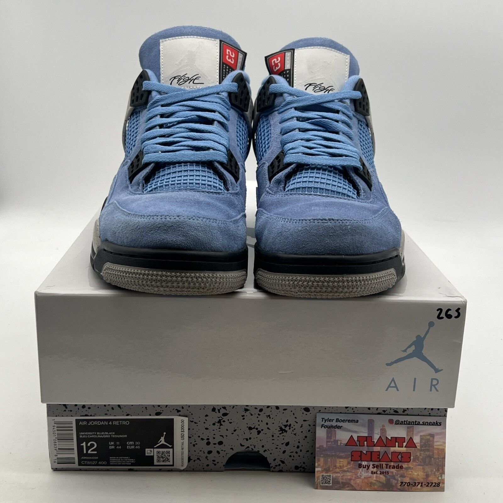 Size 12 - Air Jordan 4 Retro Mid University Blue (CT8527-400)
