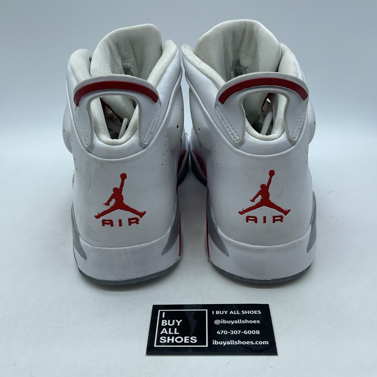 Size 13 - Air Jordan 6-17-23 White Grey Fire Red Suede Leather (DC7330-106)