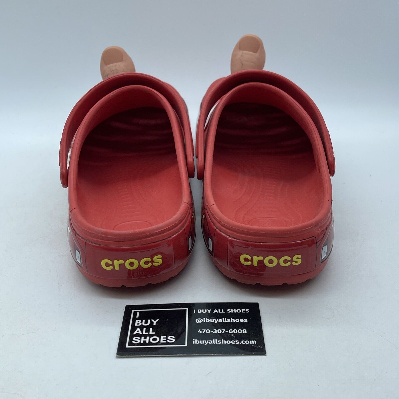 Size 11 - Crocs Classic Clog Cars Lightning Mcqueen Red Slippers Slides