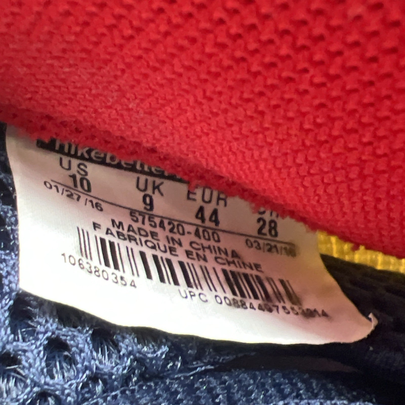 Size 10 - Nike Air Foamposite One PRM Olympic (575420-400)