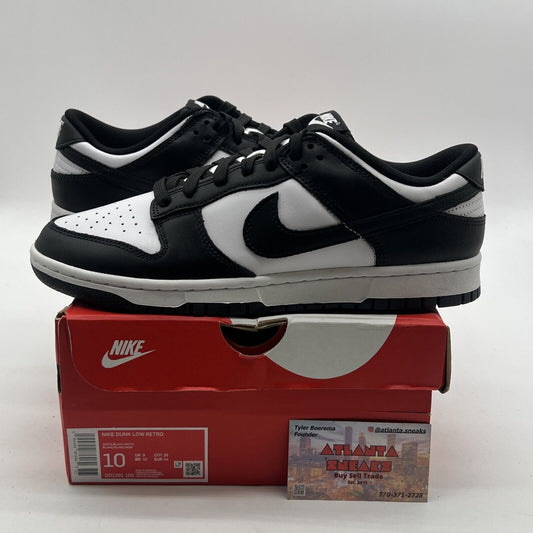 Size 10 - Nike Dunk Low Black White (DD1391-100)