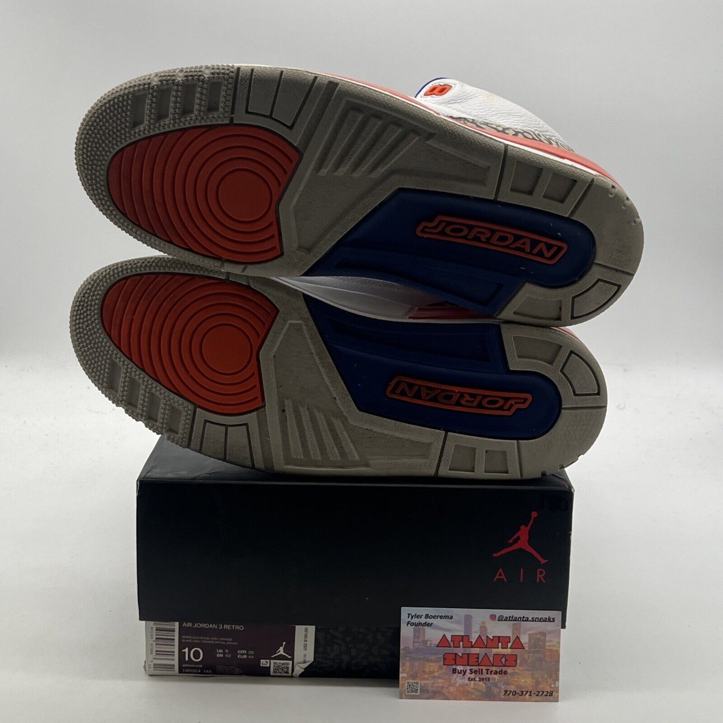Size 10 - Air Jordan 3 Retro Knicks (136064-148)