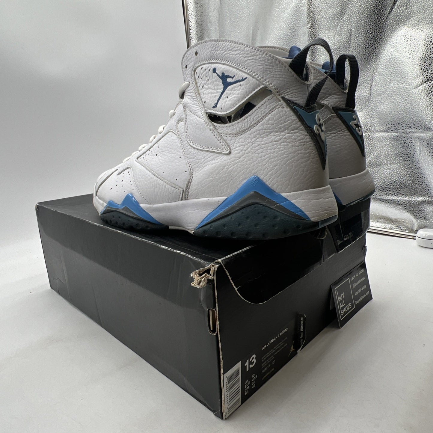 Size 13 - Air Jordan 7 Retro 2015 French Blue (304775-107)