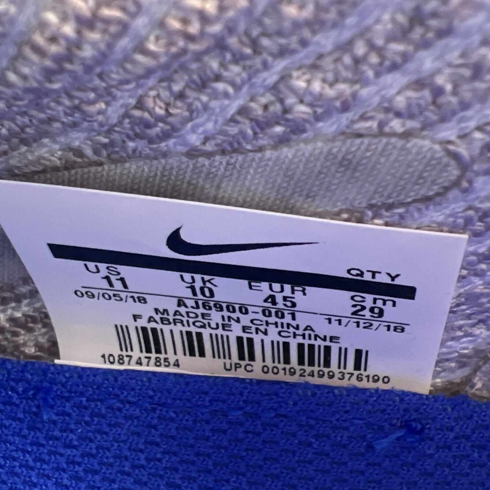 Size 11 - Nike Air VaporMax Flyknit 3 Moon Landing (AJ6900-001)