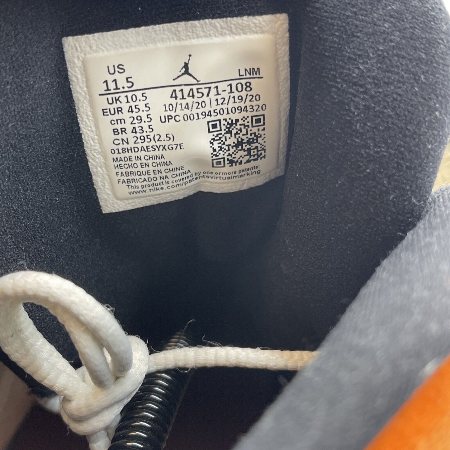 Size 11.5 - Air Jordan 13 Retro Starfish Orange White Suede Leather (414571-108)