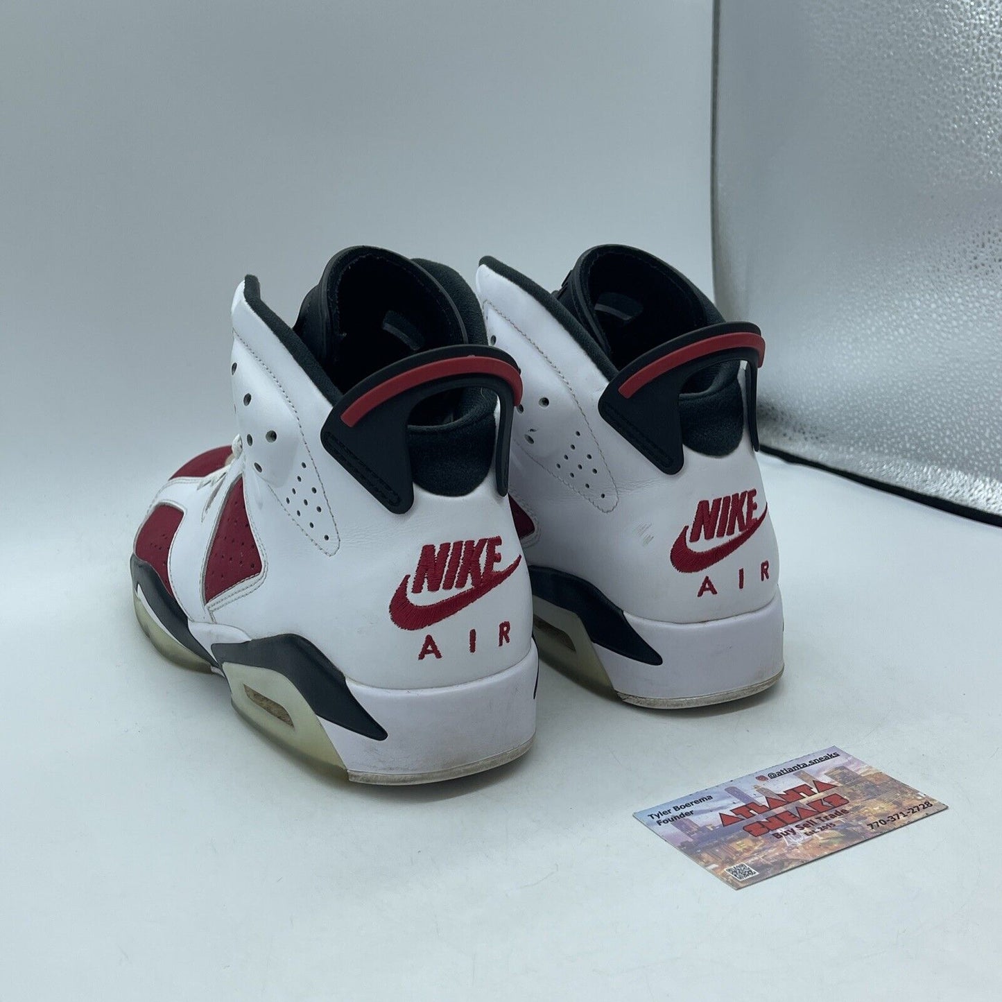 Size 10.5 - Jordan 6 Retro OG Mid Carmine White Black Suede (CT8529-106)