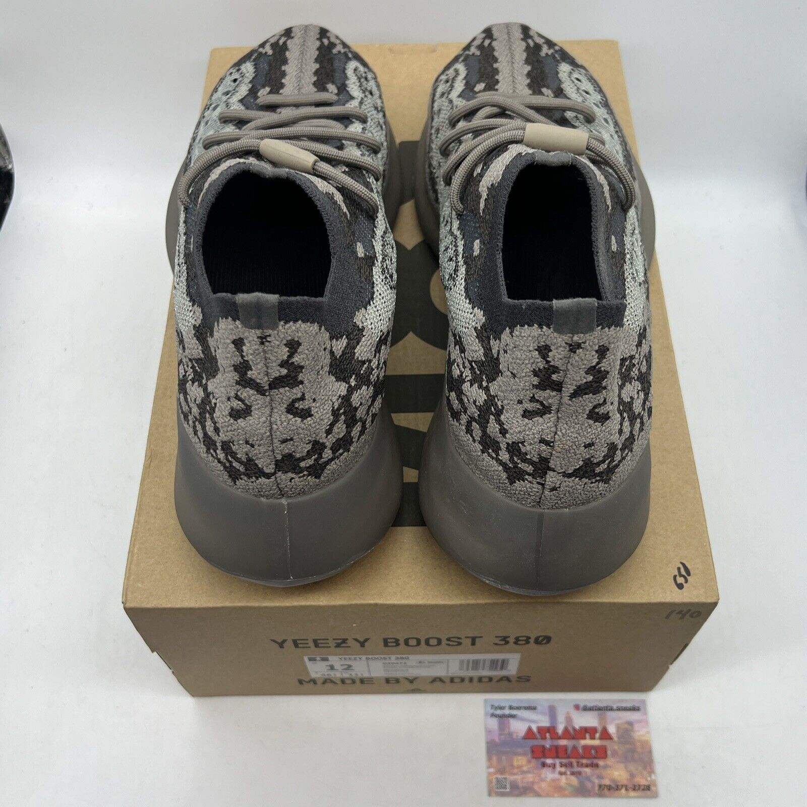 Size 12 - adidas Yeezy Boost 380 Stone Salt Grey Black (GZ0472)