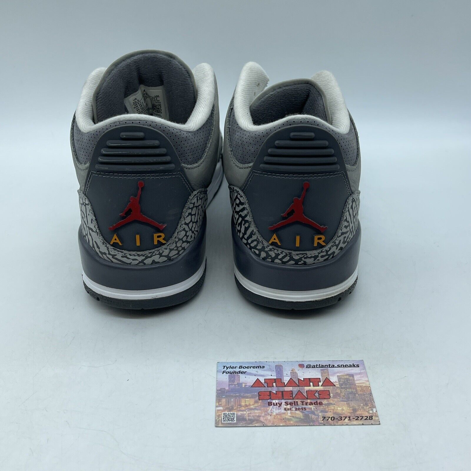 Size 10.5 - Jordan 3 Retro Mid Cool Grey Suede Leather White (CT8532-012)