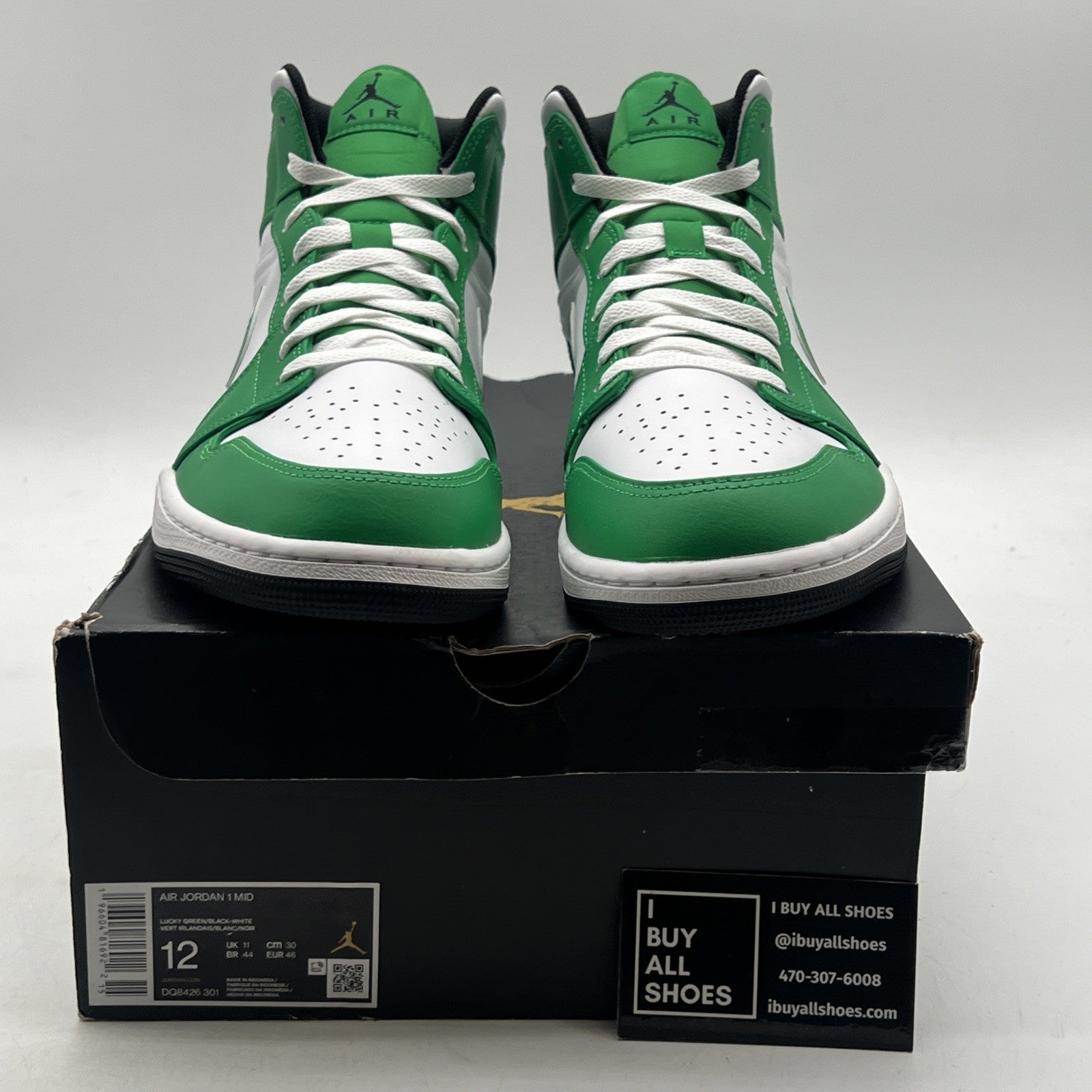 Size 12 - Air Jordan 1 Mid Lucky Green (DQ7426-301)