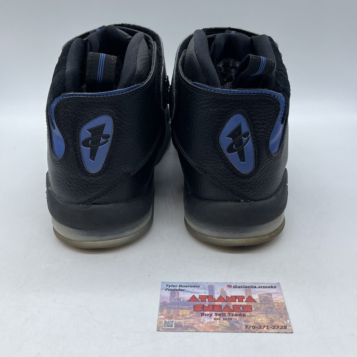 Size 13 - Nike Air Penny 4 OG Black Suede Leather Blue (864018-001)