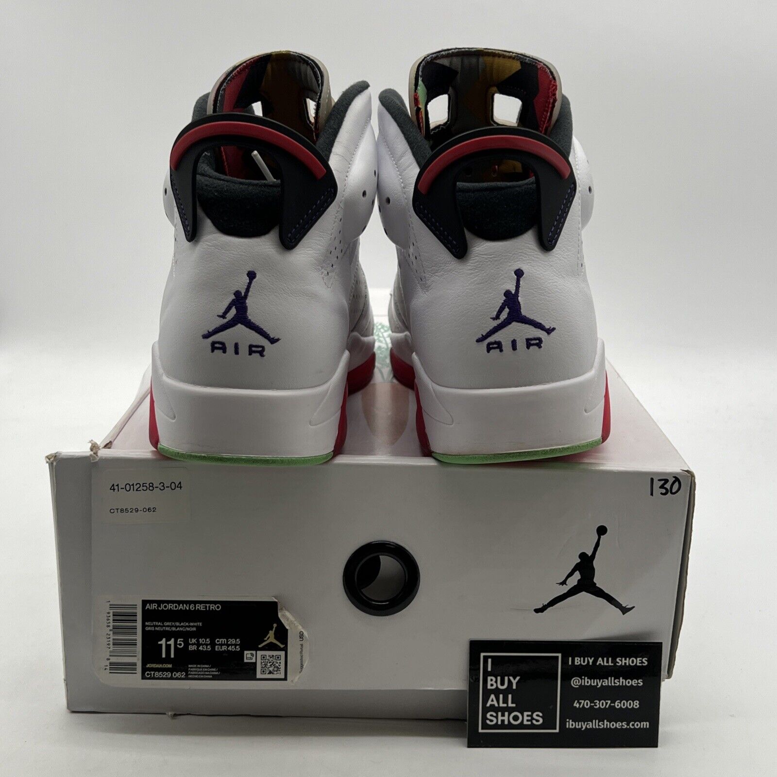 Size 11.5 - Air Jordan 6 Retro Hare (CT8529-062)