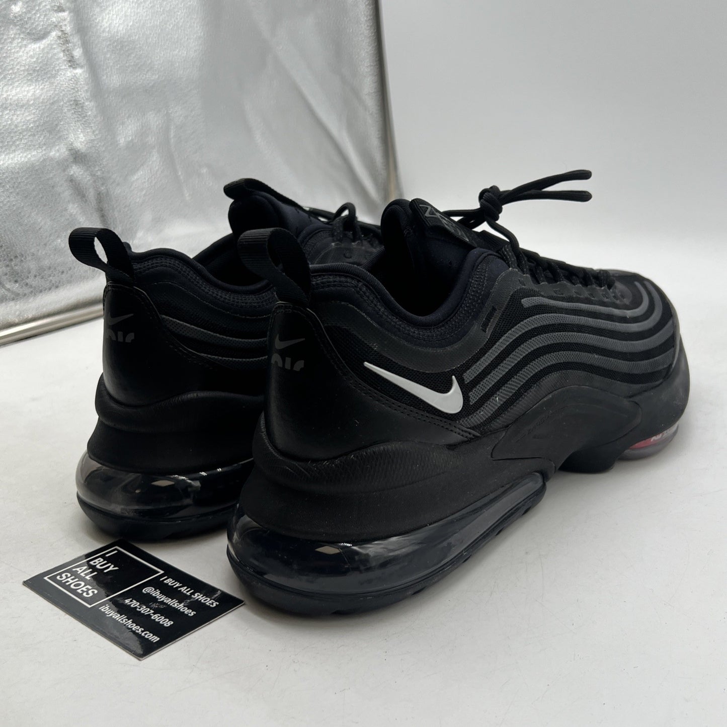 Size 12 - Nike Air Max Zoom 950 Black Metallic Silver (CJ6700-001)