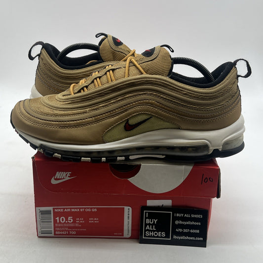 Size 10.5 - Nike Air Max 97 OG QS Metallic Gold (884421-700)