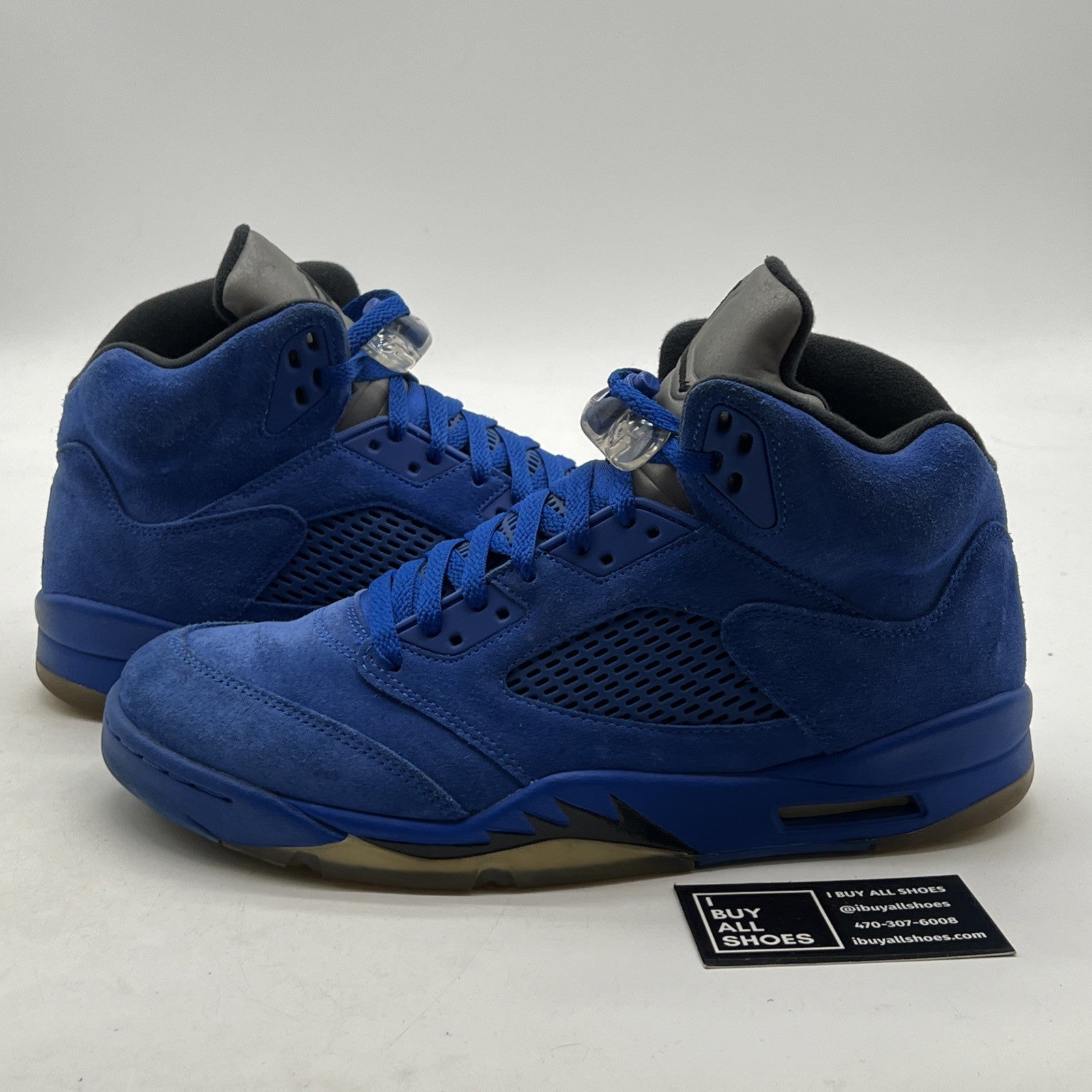 Size 11 - Air Jordan 5 Retro Blue Suede (136027-401)