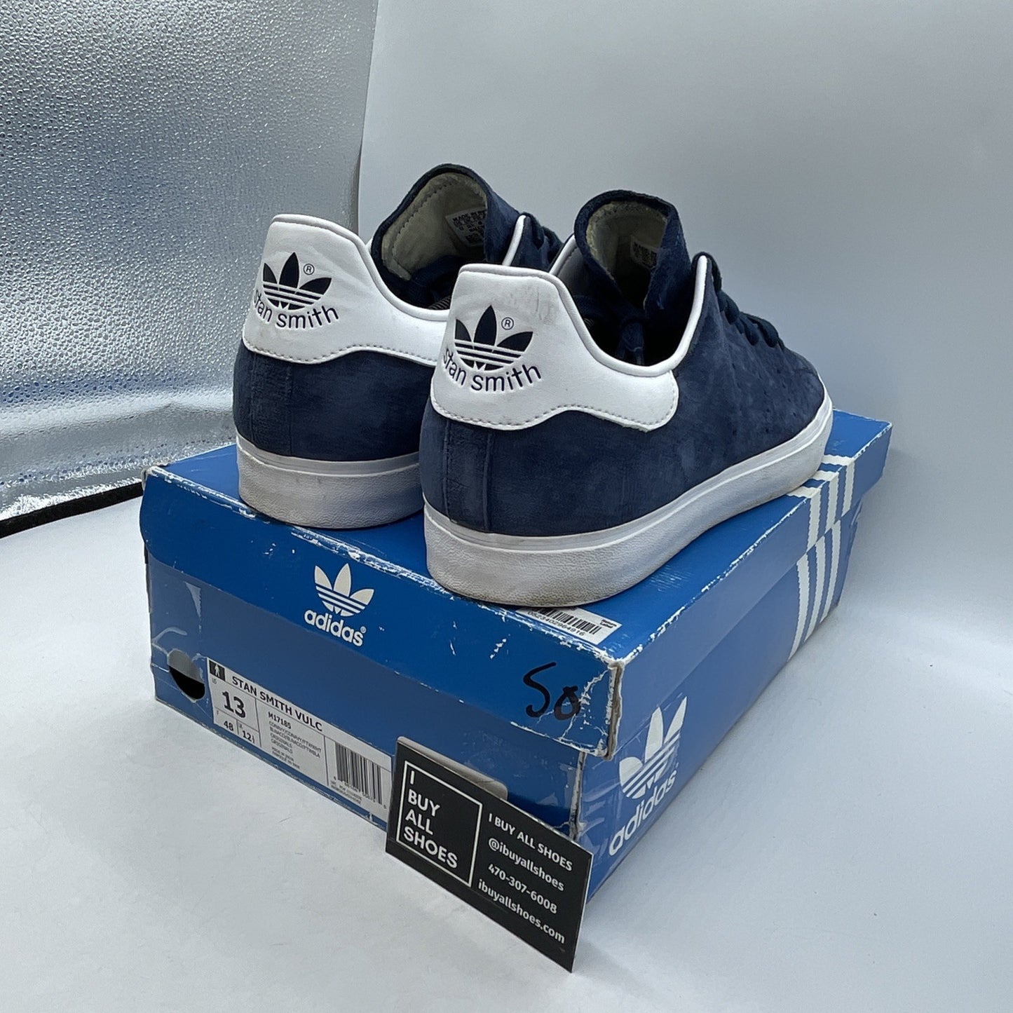 Size 13 - Adidas Stan Smith Vulc Blue (M17185)