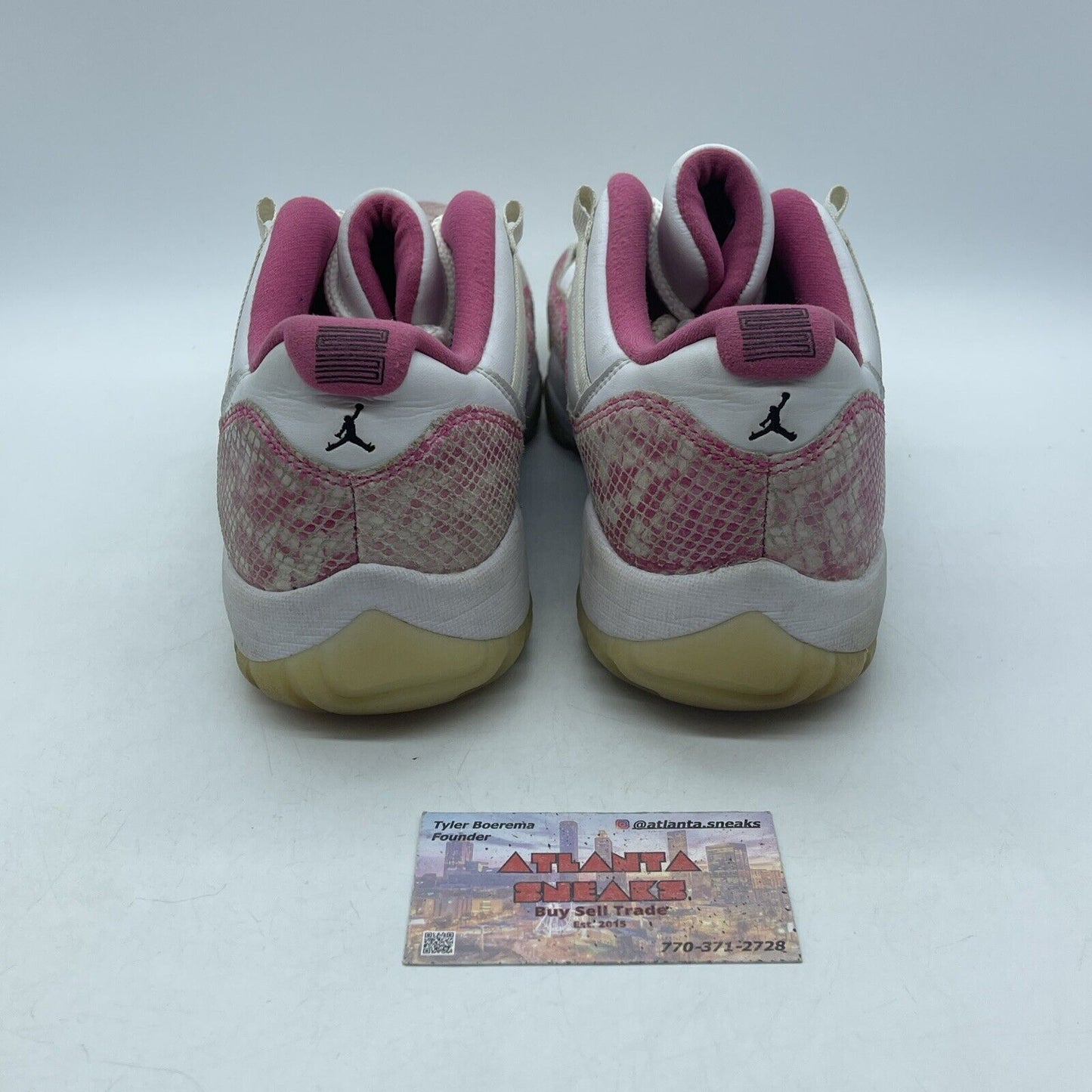 Size 11.5W - Air Jordan 11 Retro Low Pink Snakeskin Pink Suede (AH7860-106)