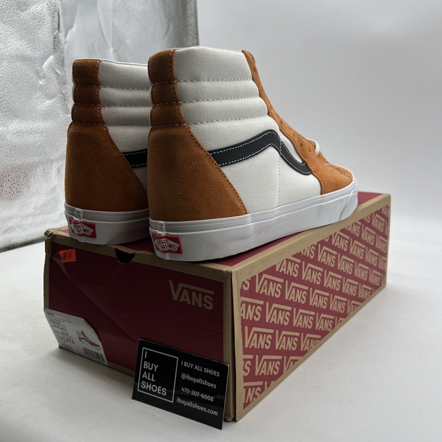 Size 13 - Vans Sk8- High Retro Sport - Apricot Buff (VN0A4U3CWZ5)