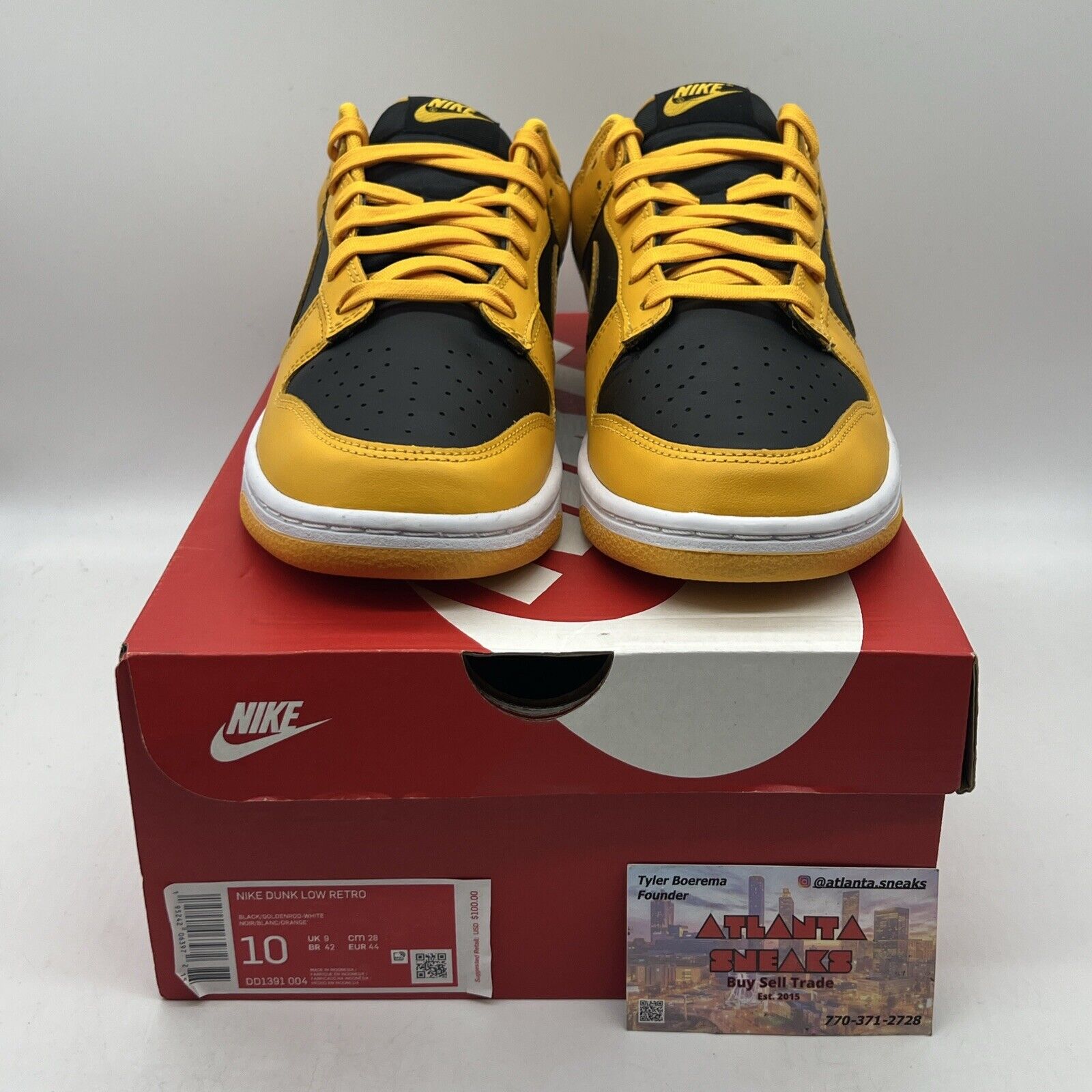 Size 10 - Nike Dunk Low Championship Goldenrod 2021 Brand New Og All