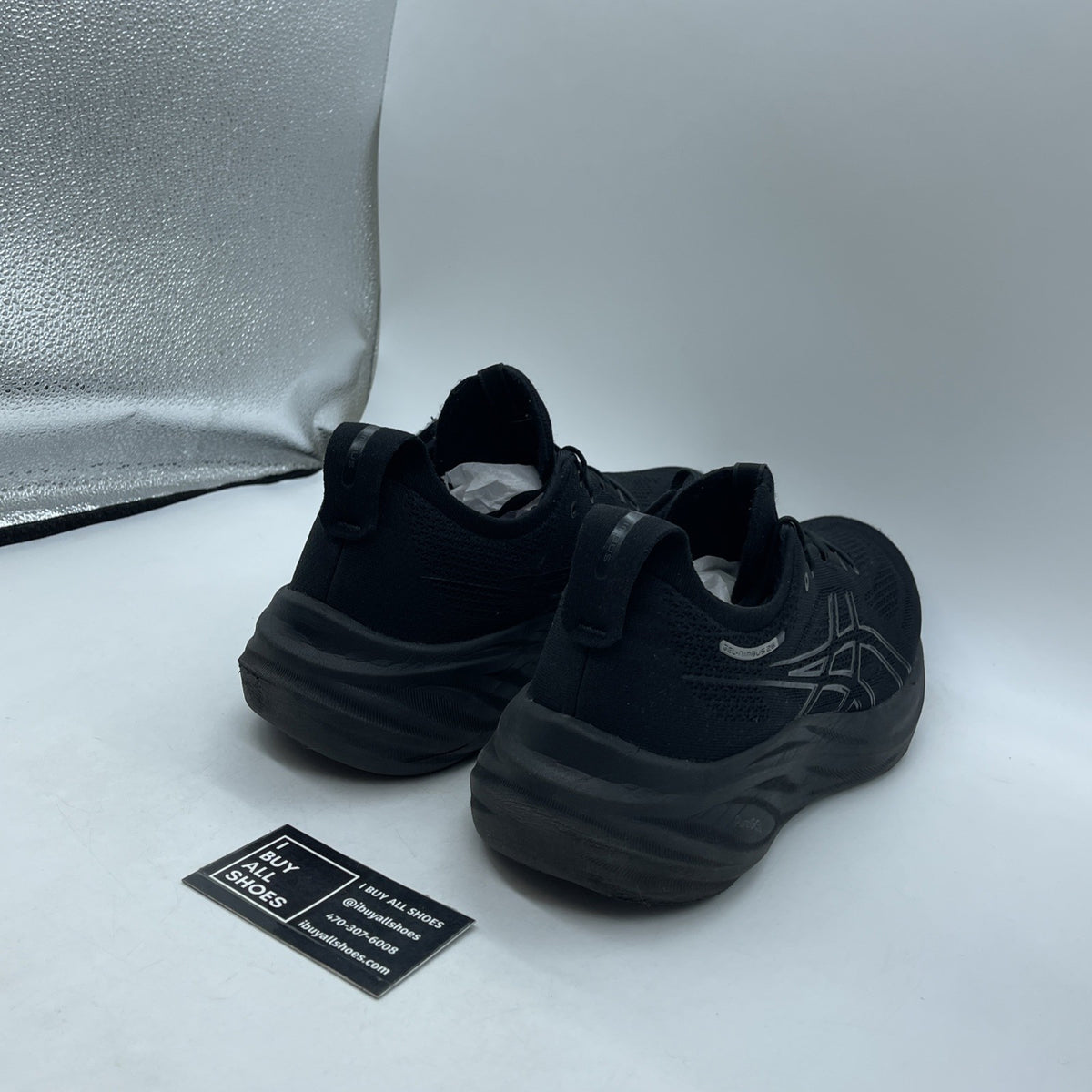 Size 11.5 - ASICS Low Cut Sneaker 24.5cm Black (1011B794)