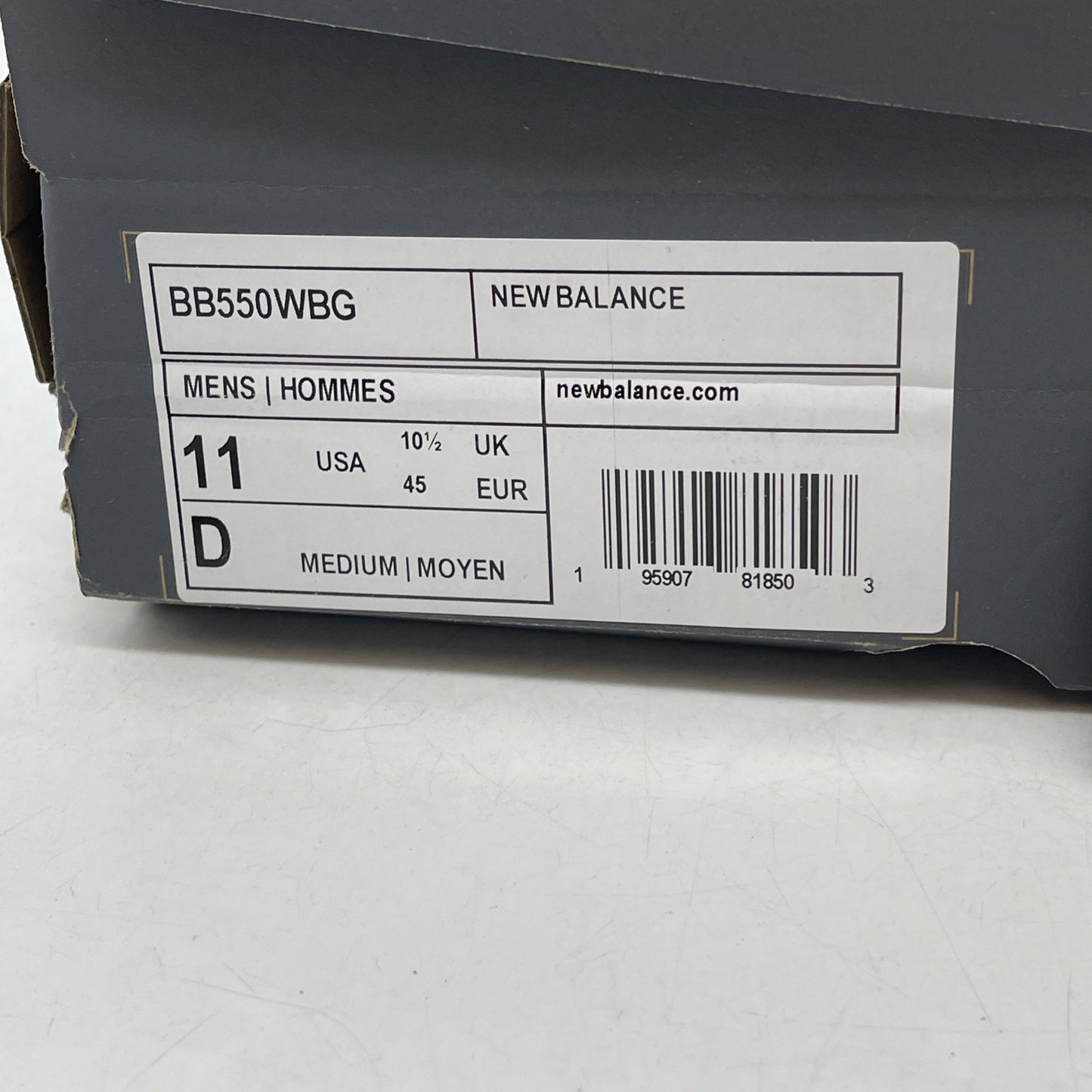 Size 11 - New Balance 550 Burgundy Turquoise (BB550WBG)