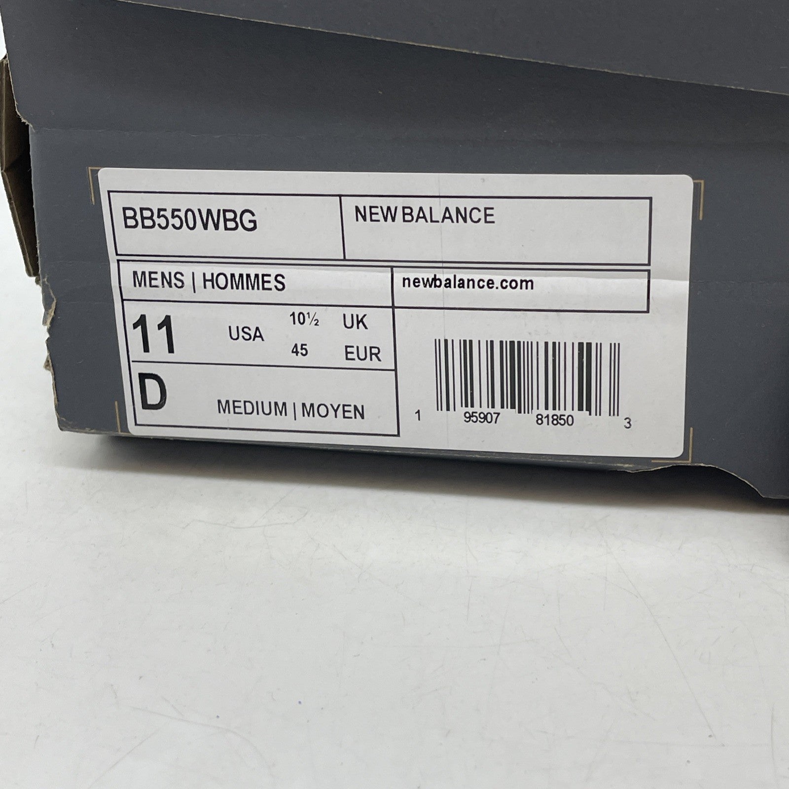 Size 11 - New Balance 550 Burgundy Turquoise (BB550WBG)