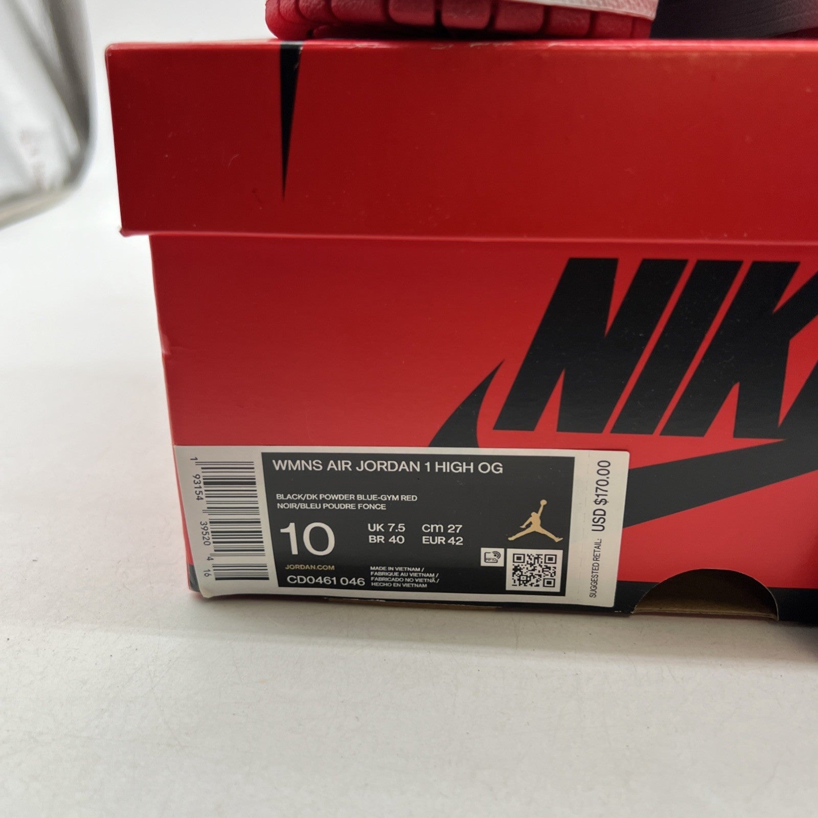 Size 10 - Air Jordan 1 High OG UNC To Chicago 2020 (CD0461-046)