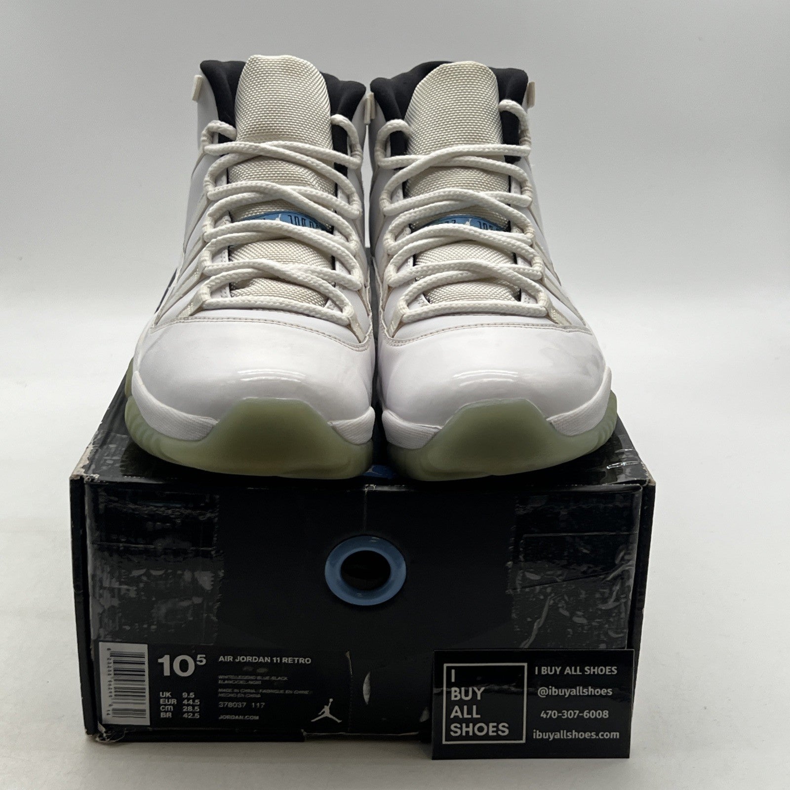Size 10.5 - Air Jordan 11 Retro High Legend Blue (378037-117)