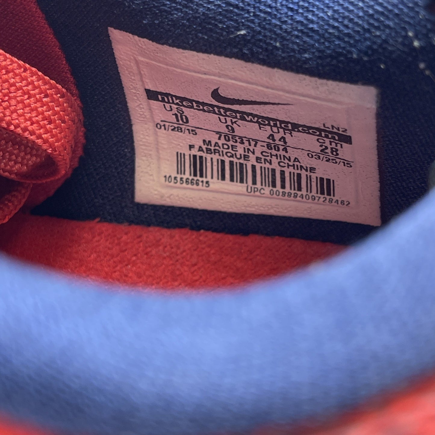 Size 10 - Nike Kobe 10 USA (705317-604)