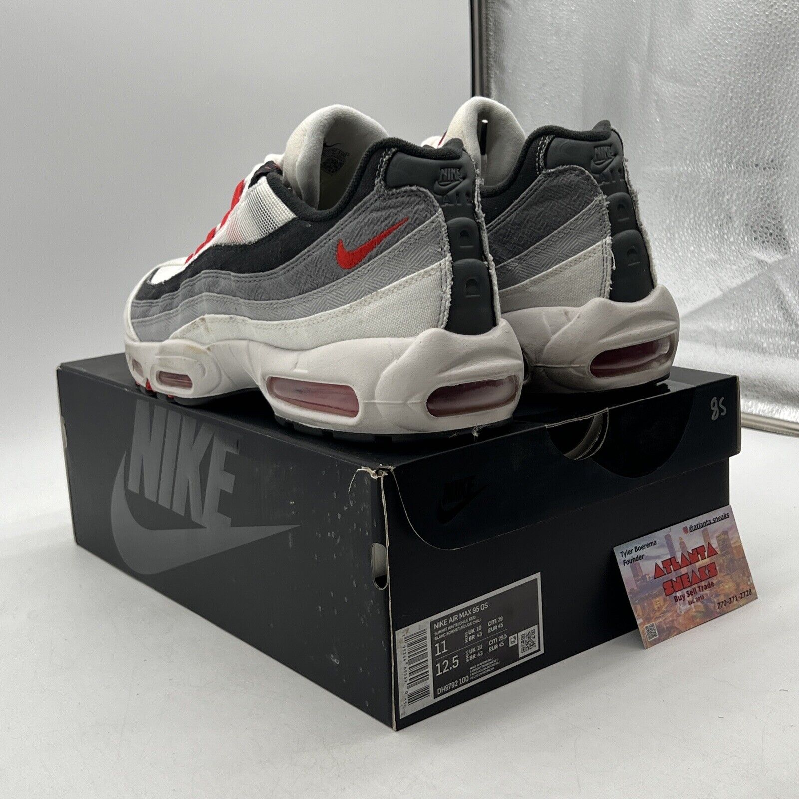 Size 11 - Nike Air Max 95 QS Japan Black Grey Red White (DH9792-100)