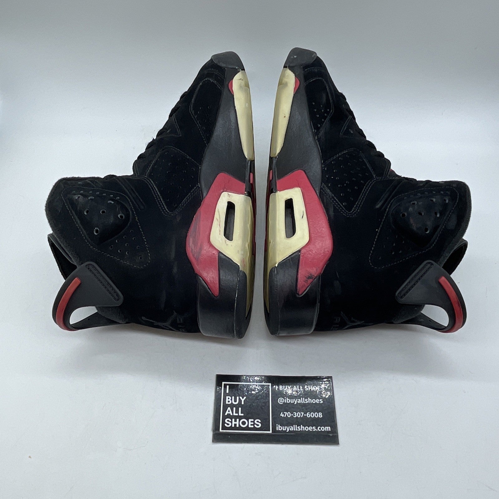 Size 10 - Air Jordan 6 Retro 2010 Varsity Red Black Suede (384664-061)