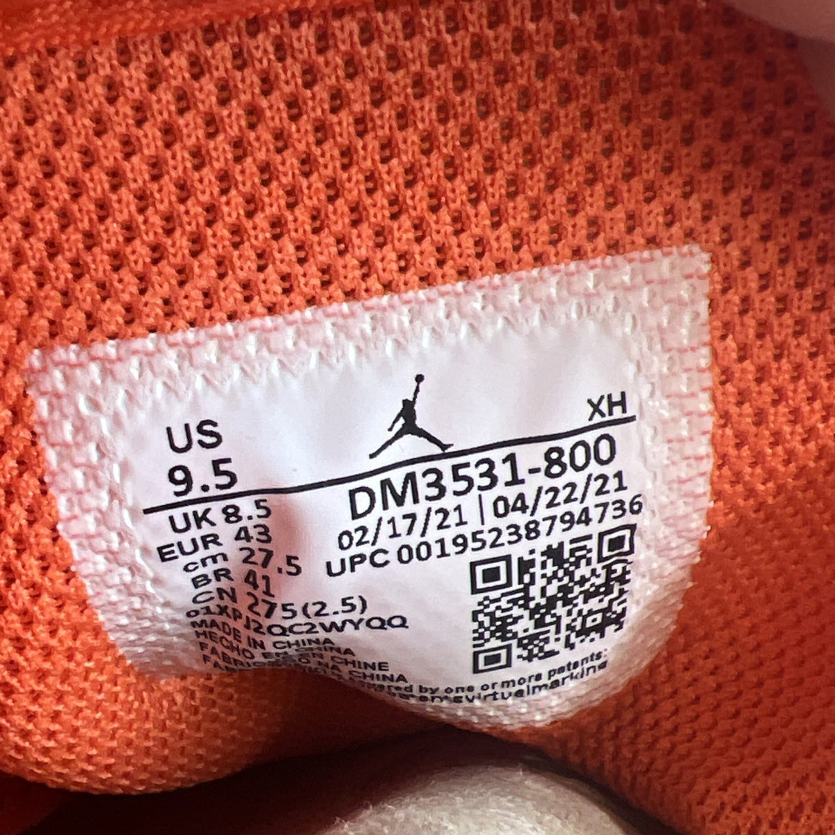 Size 9.5 - Air Jordan 1 SE Mid Electro Orange (DM3531-800)