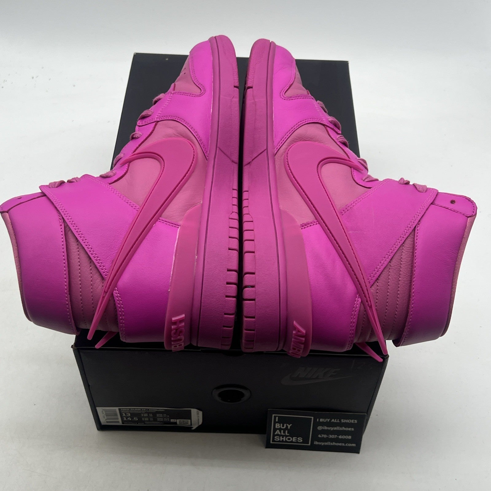 Size 13 - Nike AMBUSH x Dunk High Pink (CU7544-600)
